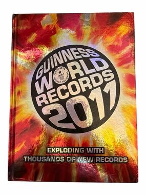Guinness World Records 2011 Hardcover Book Flaming Holographic Cover